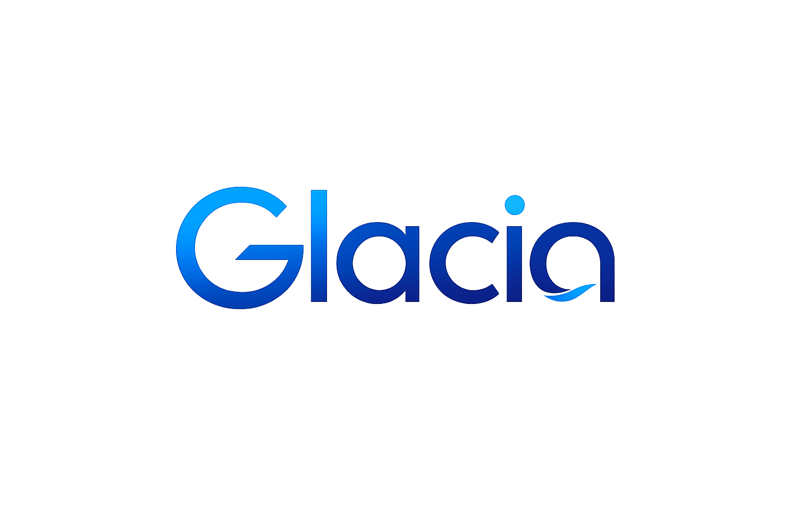 Glacia — wordmark logo